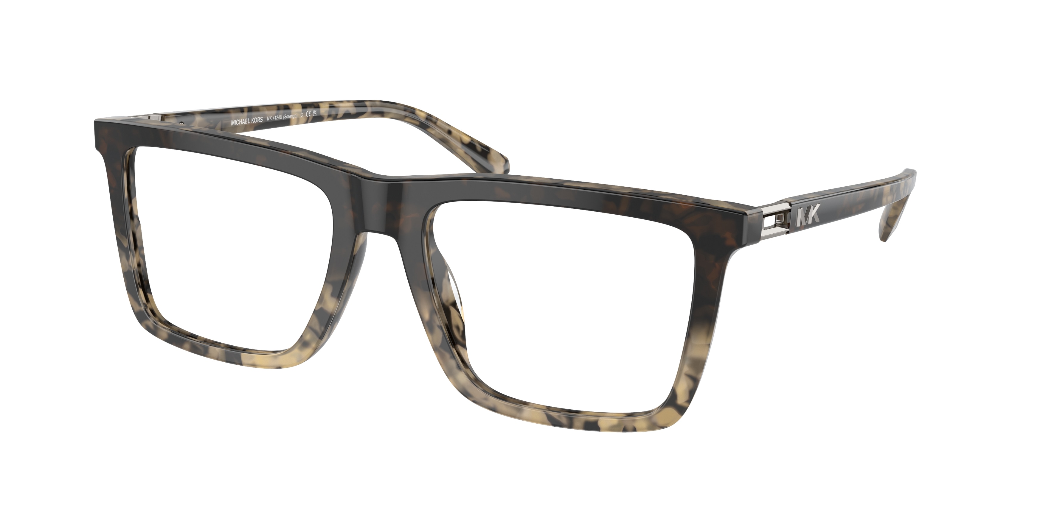 Michael Kors Herren MK4124U Sorengo 3942 Optische Fassungen Acetat Multi-Farben Transparent Quadratisch Normal-image